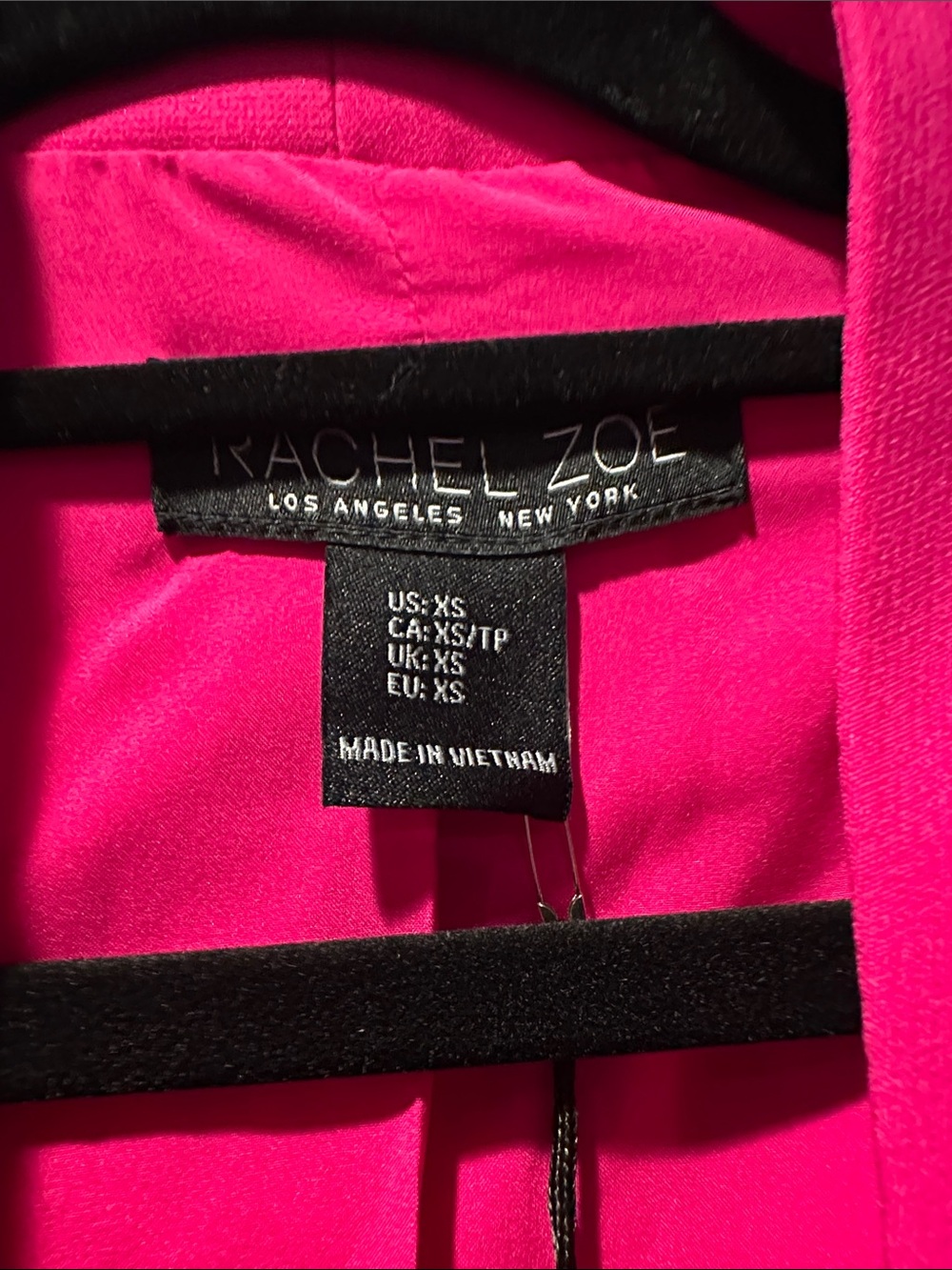Rachel Zoe Vibrant Fuchsia Open-Front Blazer - Picture 2 of 3
